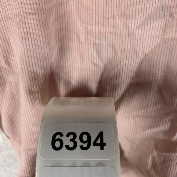 Open Edit Crop Top Women's XS Pink Knot Front Stretch‎ V-Neck Short Sleeve 6394 - Picture 7 of 7